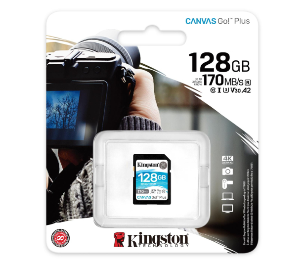 Kingston 128GB Canvas Go! Plus 170MB/90MB (odczyt/zapis) - 550471 - zdjęcie 3