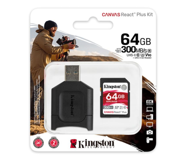 Kingston 64GB Canvas React Plus 300MB/260MB/s - 550462 - zdjęcie 3