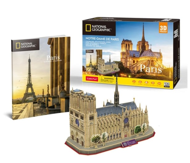 Cubic fun Puzzle 3D National Geographic Notre-Dame - 551942 - zdjęcie