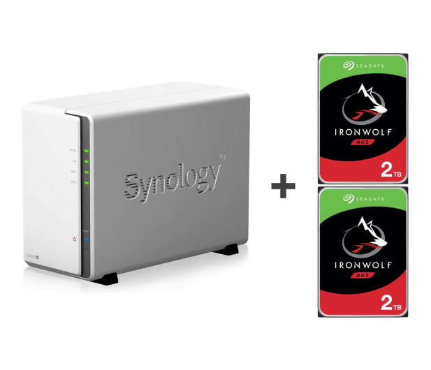 Synology DS218j 4TB (2xHDD, 2x1.3GHz, 512MB,2xUSB,1xLAN) - 421894 - zdjęcie