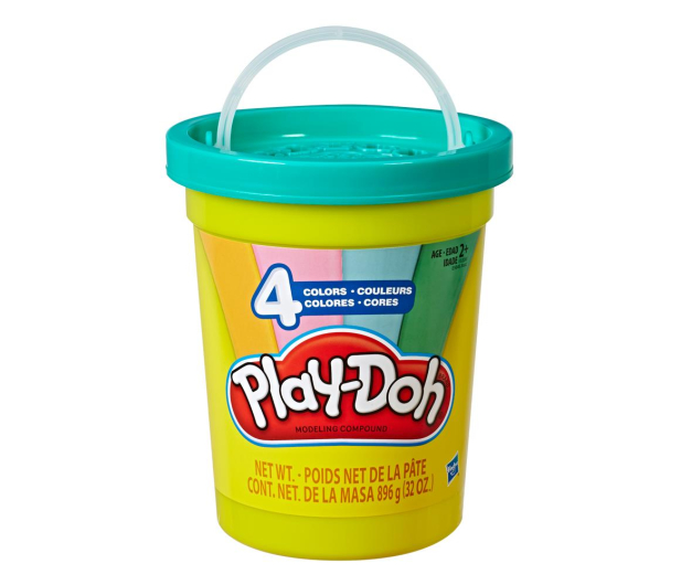 Play-Doh Modern 4 kolory w wiaderku - 553249 - zdjęcie