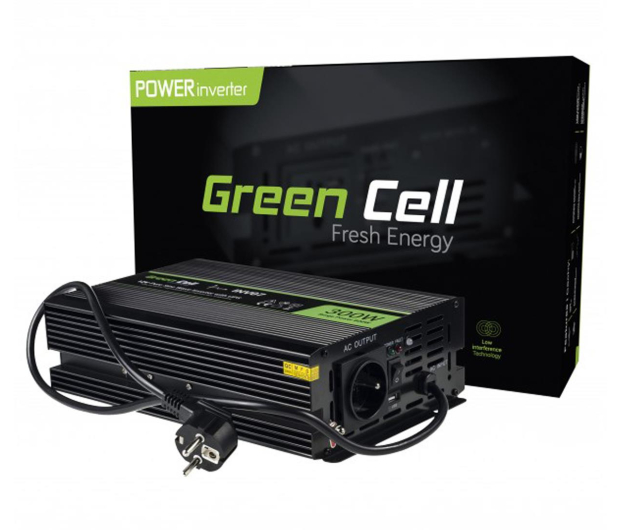 Green Cell Przetwornica napięcia 12V na 230V 300W/600W - 548219 - zdjęcie 3