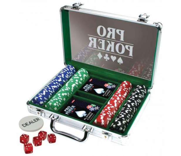 Tactic Pro Poker 200 żetonów w aluminiowej walizce - 558913 - zdjęcie 2