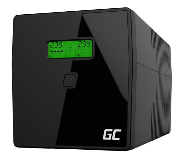 Green Cell UPS (1000VA/600W, 2xIEC, 2x Schuko, AVR, LCD) - 546064 - zdjęcie
