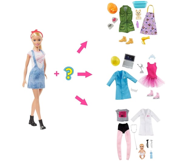 Barbie Lalka Zestaw niespodzianka ubranka - 564642 - zdjęcie 3