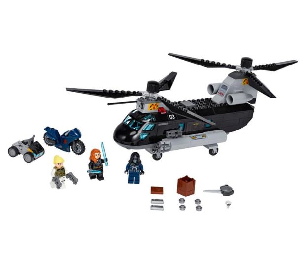LEGO Marvel Super Czarna Wdowa i pościg helikopterem - 567434 - zdjęcie 2