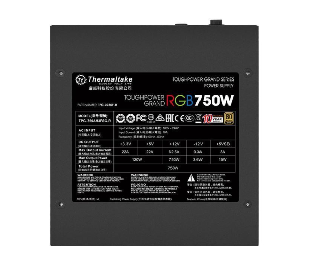 Thermaltake Toughpower Grand RGB 750W 80 Plus Gold - 402145 - zdjęcie 4