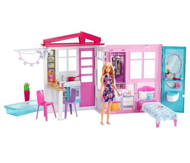 Barbie Przytulny domek + Lalka - 573550 - zdjęcie 1