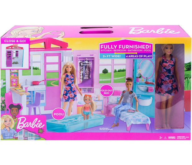 Barbie Przytulny domek + Lalka - 573550 - zdjęcie 4