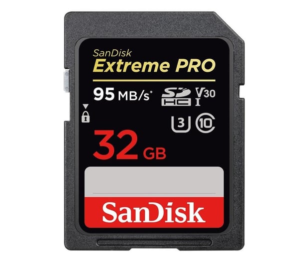 SanDisk 32GB SDHC Extreme Pro zapis 90MB/s odczyt 95MB/s  - 329838 - zdjęcie