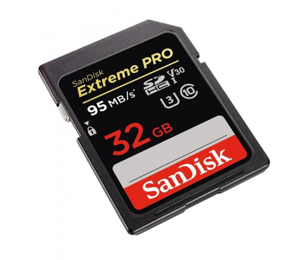 SanDisk 32GB SDHC Extreme Pro zapis 90MB/s odczyt 95MB/s  - 329838 - zdjęcie 2