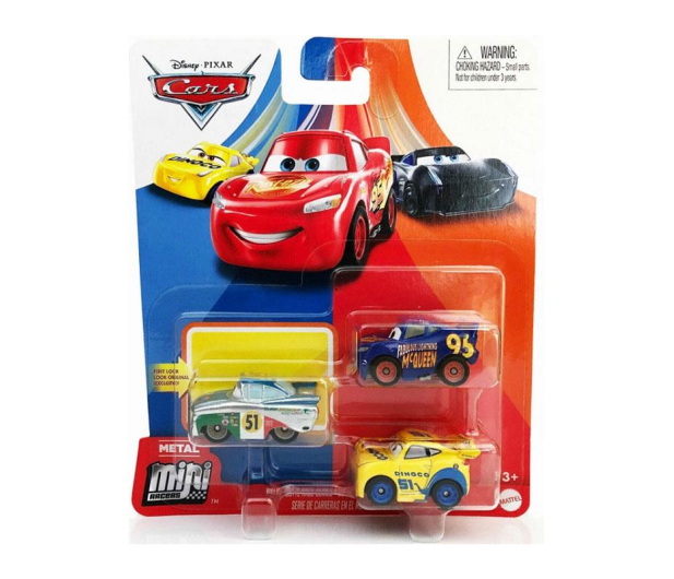 Mattel Cars Mikroauta 3pak - 582360 - zdjęcie