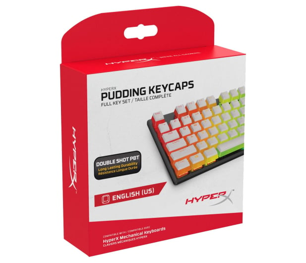 HyperX PBT Pudding Keycap White - 586885 - zdjęcie 5