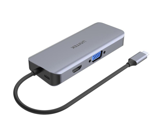 Unitek USB-C - 3x USB 3.1, HDMI, RJ-45, SD, PD100W - 587851 - zdjęcie 2
