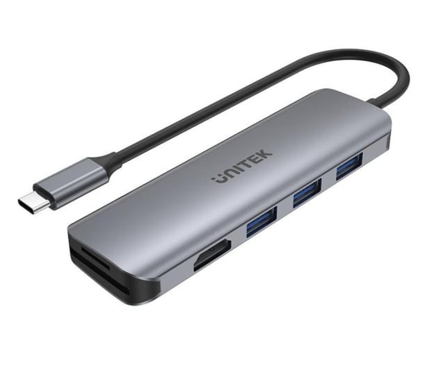 Unitek HUB USB-C - 3x USB 3.1, SD, HDMI - 587882 - zdjęcie