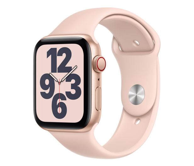 Apple Watch SE 44/Gold Aluminium/Pink Sport LTE - 592328 - zdjęcie