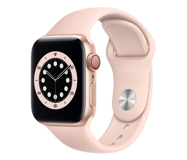 Apple Watch 6 40/Gold Aluminium/Pink Sport LTE - 592199 - zdjęcie