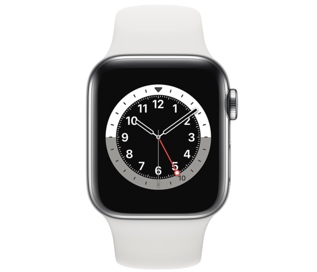 Apple Watch 6 40/Silver Steel/White Sport LTE - 593140 - zdjęcie 2