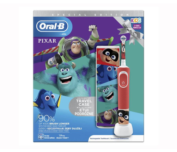 Oral-B D100 Kids Pixar + Etui Podróżne - 580762 - zdjęcie 4