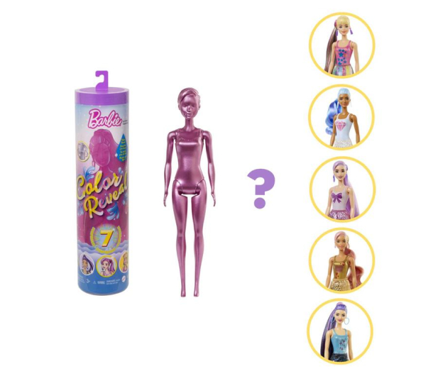 Barbie Color Reveal Brokatowa Lalka Niespodzianka - 1013943 - zdjęcie