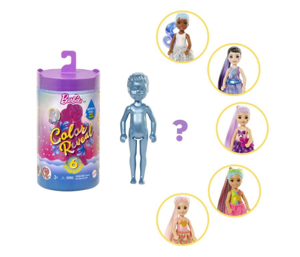 Barbie Color Reveal Brokatowa Niespodzianka Chelsea - 1013954 - zdjęcie