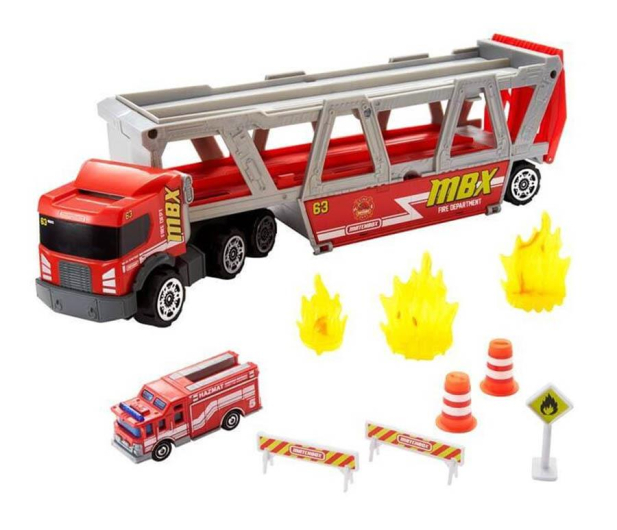 Mattel Matchbox Transporter Wóz strażacki - 1013961 - zdjęcie