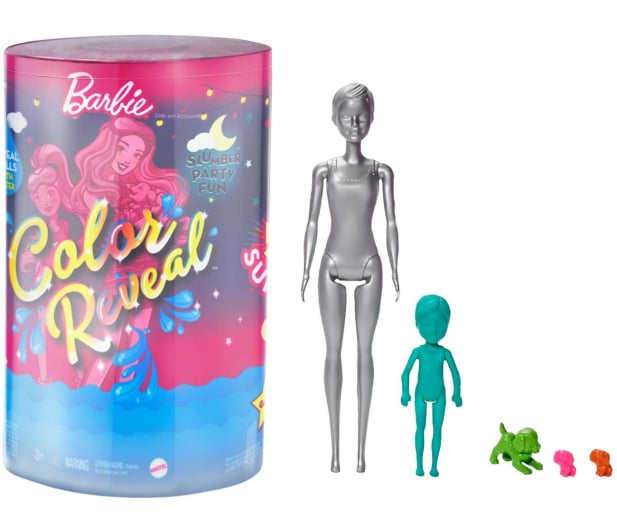 Barbie Color Reveal Piżamowe Party +50 akcesoriów - 1014084 - zdjęcie 3