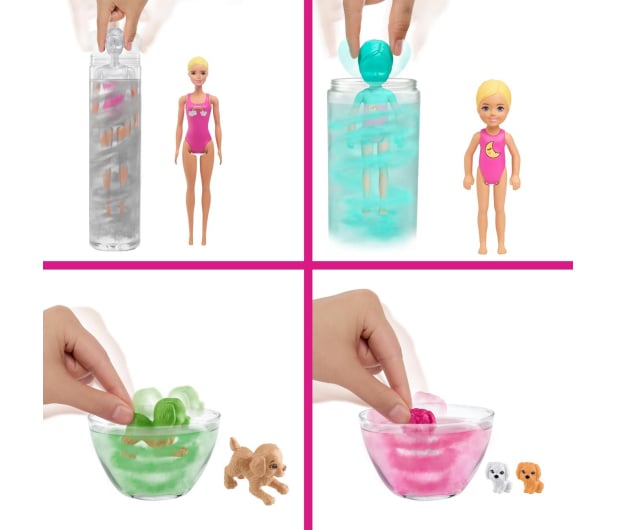 Barbie Color Reveal Piżamowe Party +50 akcesoriów - 1014084 - zdjęcie 4