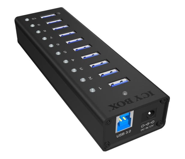 ICY BOX HUB USB 3.0 - 10x USB 3.0 - 622620 - zdjęcie 4