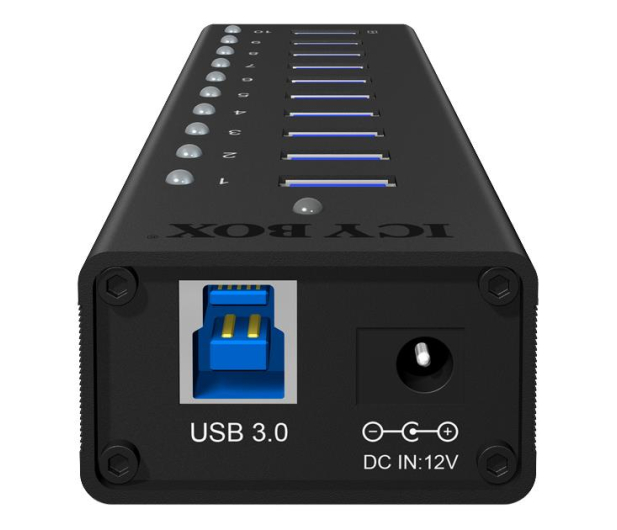 ICY BOX HUB USB 3.0 - 10x USB 3.0 - 622620 - zdjęcie 2