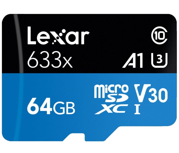 Lexar 64GB microSDXC High-Performance 633x UHS-I A1 V30 - 603804 - zdjęcie 2