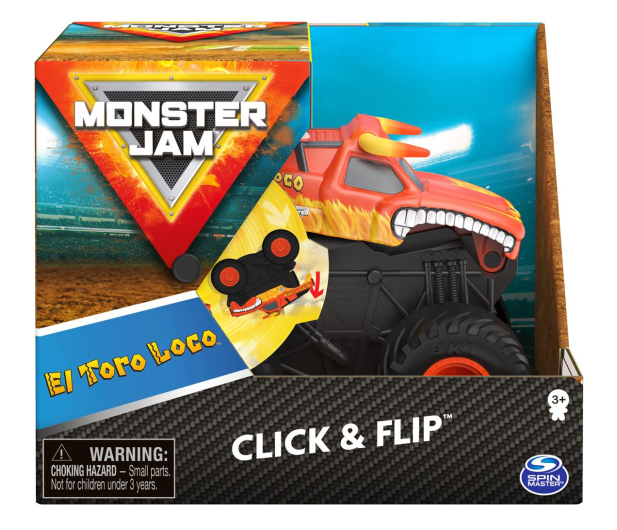 Spin Master Monster Jam Wirujące Opony El Toro Loco Pomarańczowy - 1024162 - zdjęcie 2