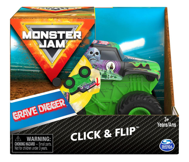 Spin Master Monster Jam Wirujące Opony Grave Digger - 1024161 - zdjęcie 2