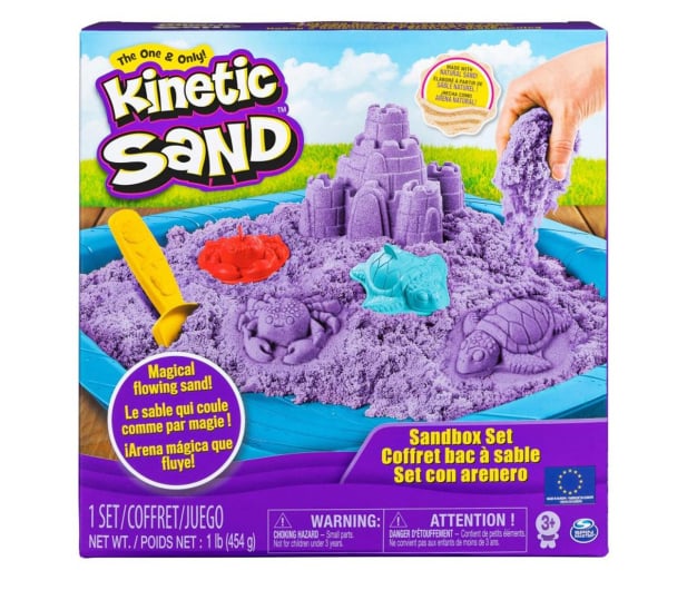 Spin Master Kinetic Sand Zamek z piaskownicą Fioletowy - 1027513 - zdjęcie
