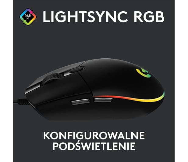 Logitech G102 LIGHTSYNC czarna - 574603 - zdjęcie 7