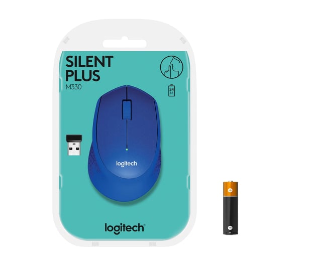 Logitech M330 Silent Plus (niebieska) - 329390 - zdjęcie 12
