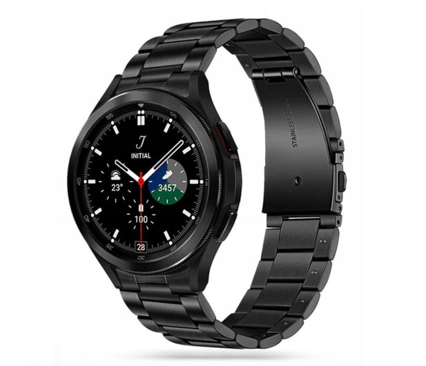 Tech-Protect Bransoleta Stainless do Galaxy Watch 4 / 5 / 5 Pro / 6 black - 692118 - zdjęcie