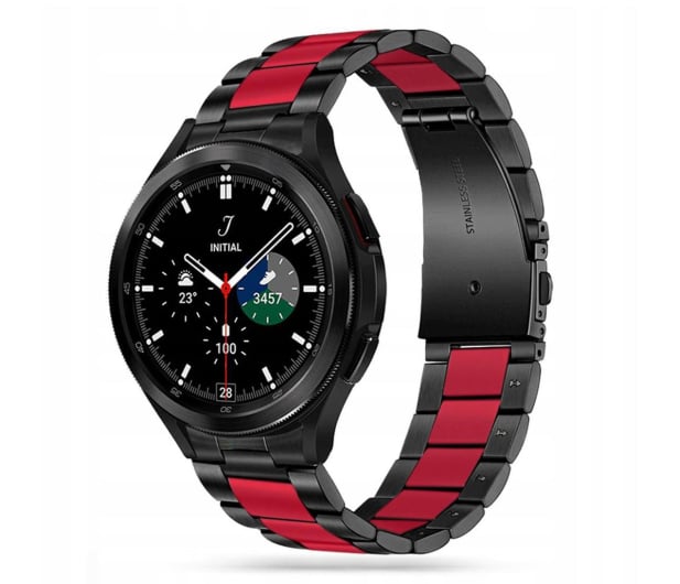 Tech-Protect Bransoleta Stainless do Galaxy Watch 4 / 5 / 5 Pro / 6 red - 692120 - zdjęcie