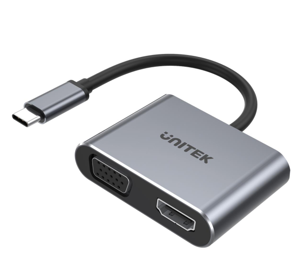 Unitek USB-C - HDMI, VGA, USB-A,PD 100W - 685649 - zdjęcie