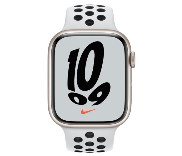 Apple Watch 7 Nike 45/Starlight Aluminum/Black Sport LTE - 686499 - zdjęcie 2