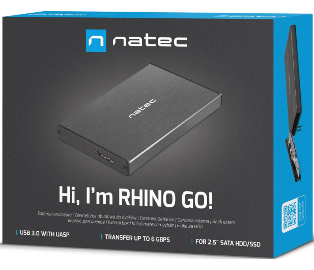 Natec RHINO GO SATA 2.5" USB 3.0 Czarna - 682345 - zdjęcie 6