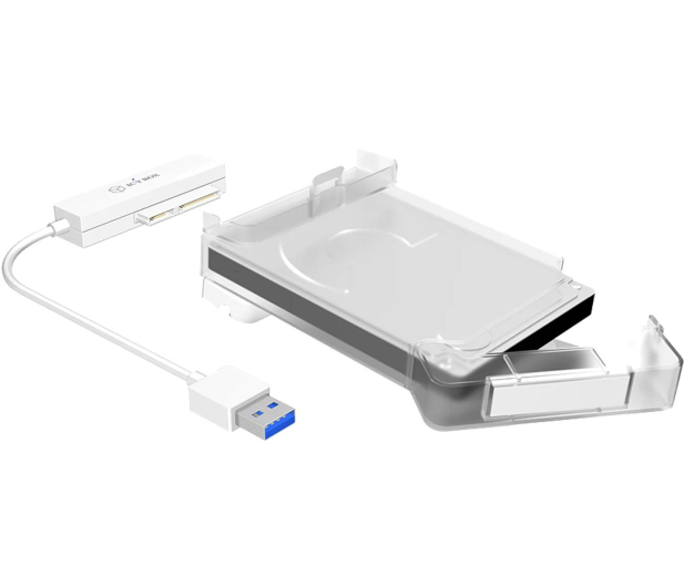 ICY BOX Obudowa do dysku 2.5" (USB 3.0, transparentny) - 334380 - zdjęcie 3