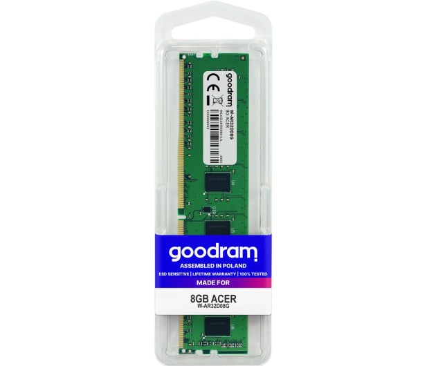 GOODRAM 8GB (1x8GB) 3200MHz CL19 dedykowana Acer - 695265 - zdjęcie 2