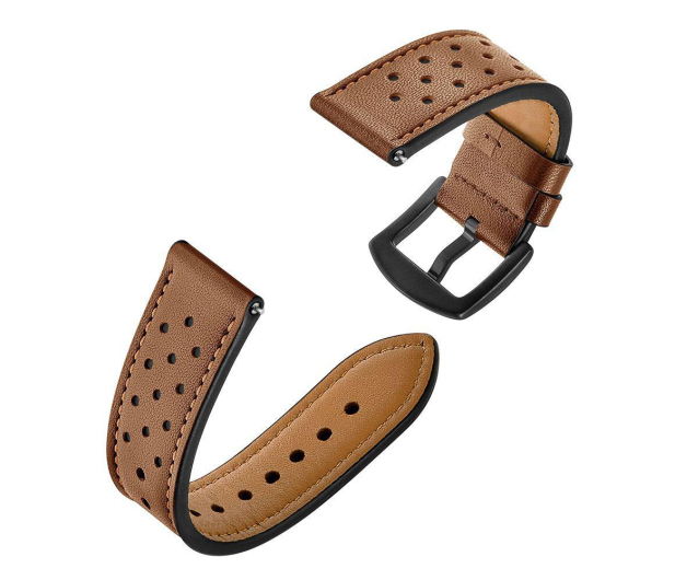 Tech-Protect Pasek Leather do smartwatchy brązowy - 694559 - zdjęcie 3