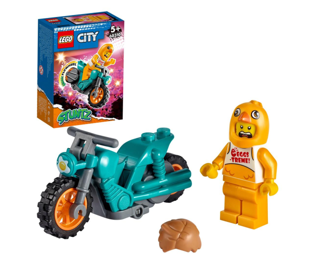 LEGO City 60310 Motocykl kaskaderski z kurczakiem - 1026662 - zdjęcie 9