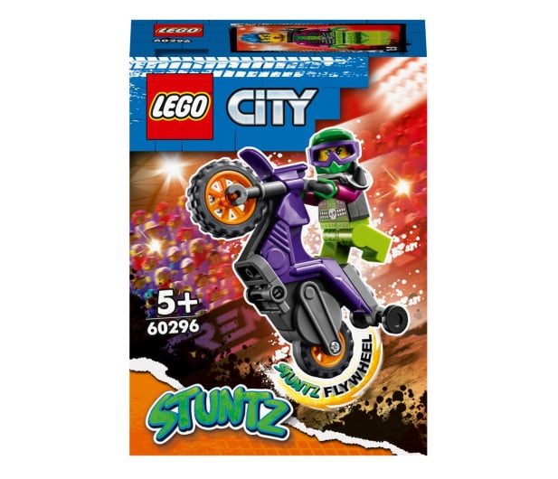 LEGO City 60296 Wheelie na motocyklu kaskaderskim - 1026657 - zdjęcie