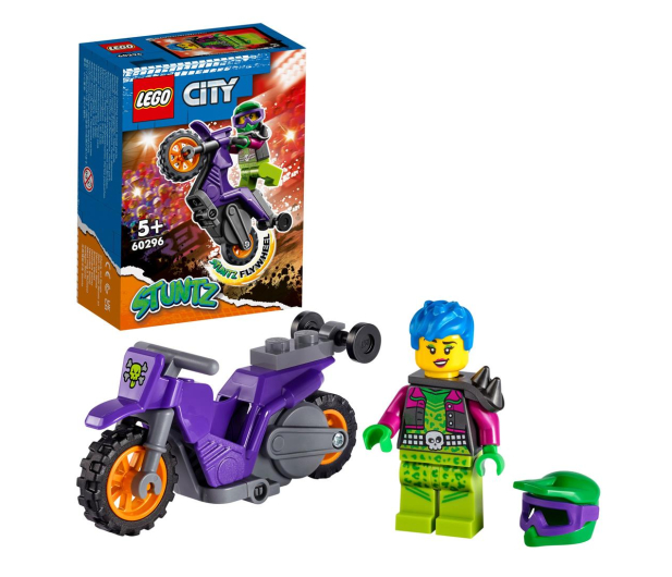 LEGO City 60296 Wheelie na motocyklu kaskaderskim - 1026657 - zdjęcie 9