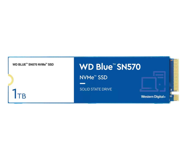 WD 1TB M.2 PCIe NVMe Blue SN570 - 696403 - zdjęcie