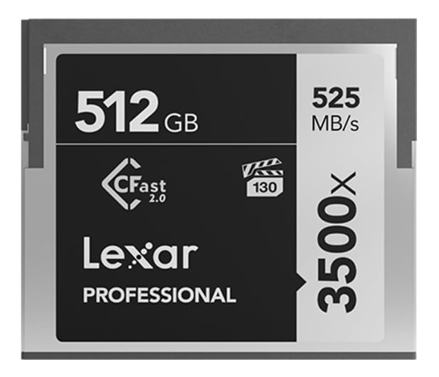 Lexar 512GB 3500x CFast Professional (VPG-130) - 708522 - zdjęcie