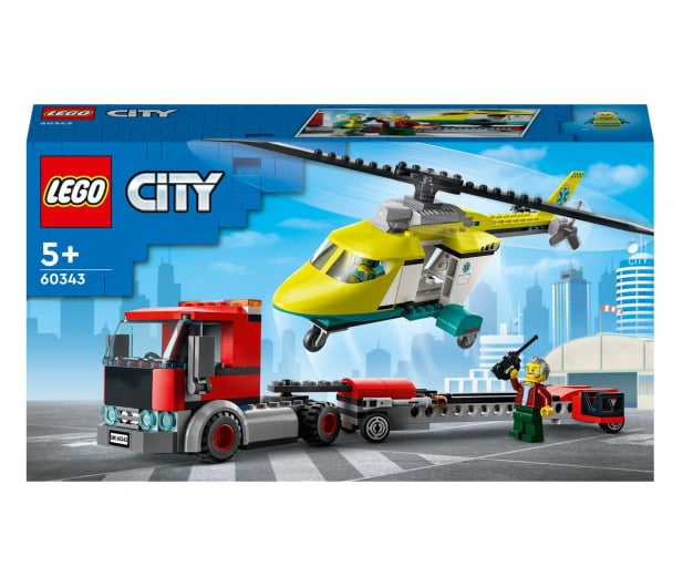LEGO City 60343 Laweta helikoptera ratunkowego - 1032226 - zdjęcie